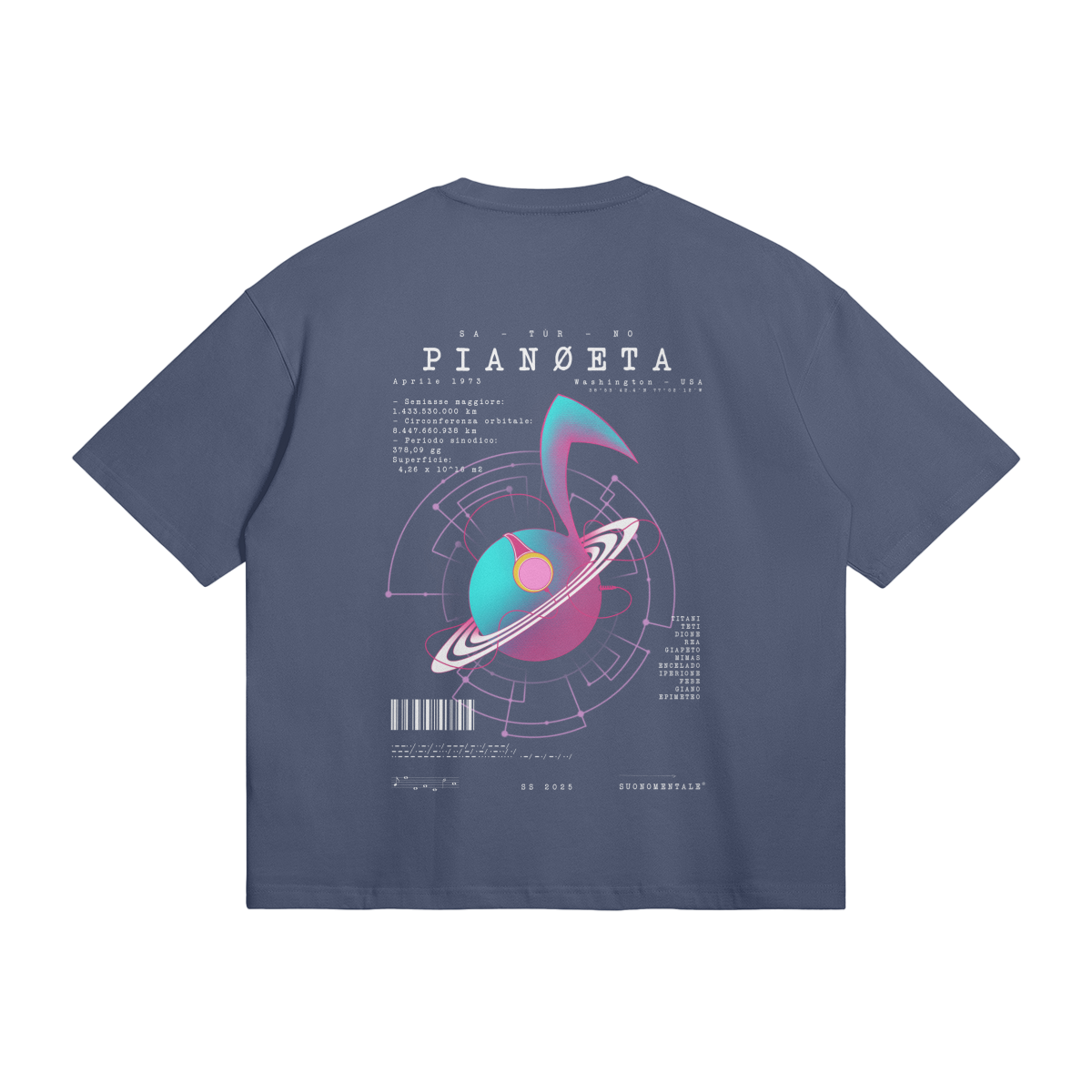 Maglietta Saturno - PIANØETA