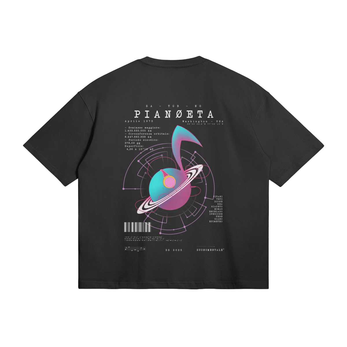 Maglietta Saturno - PIANØETA