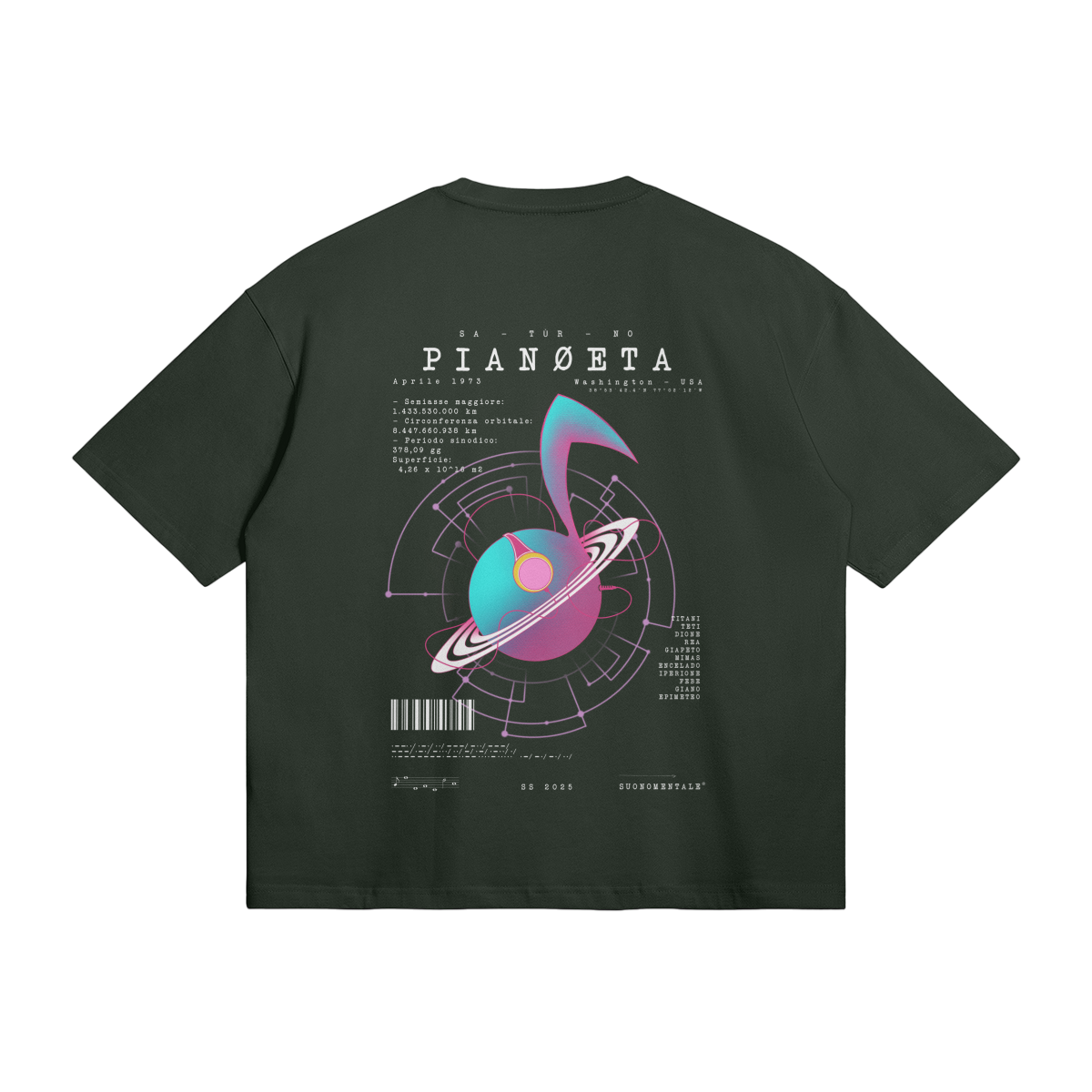 Maglietta Saturno - PIANØETA